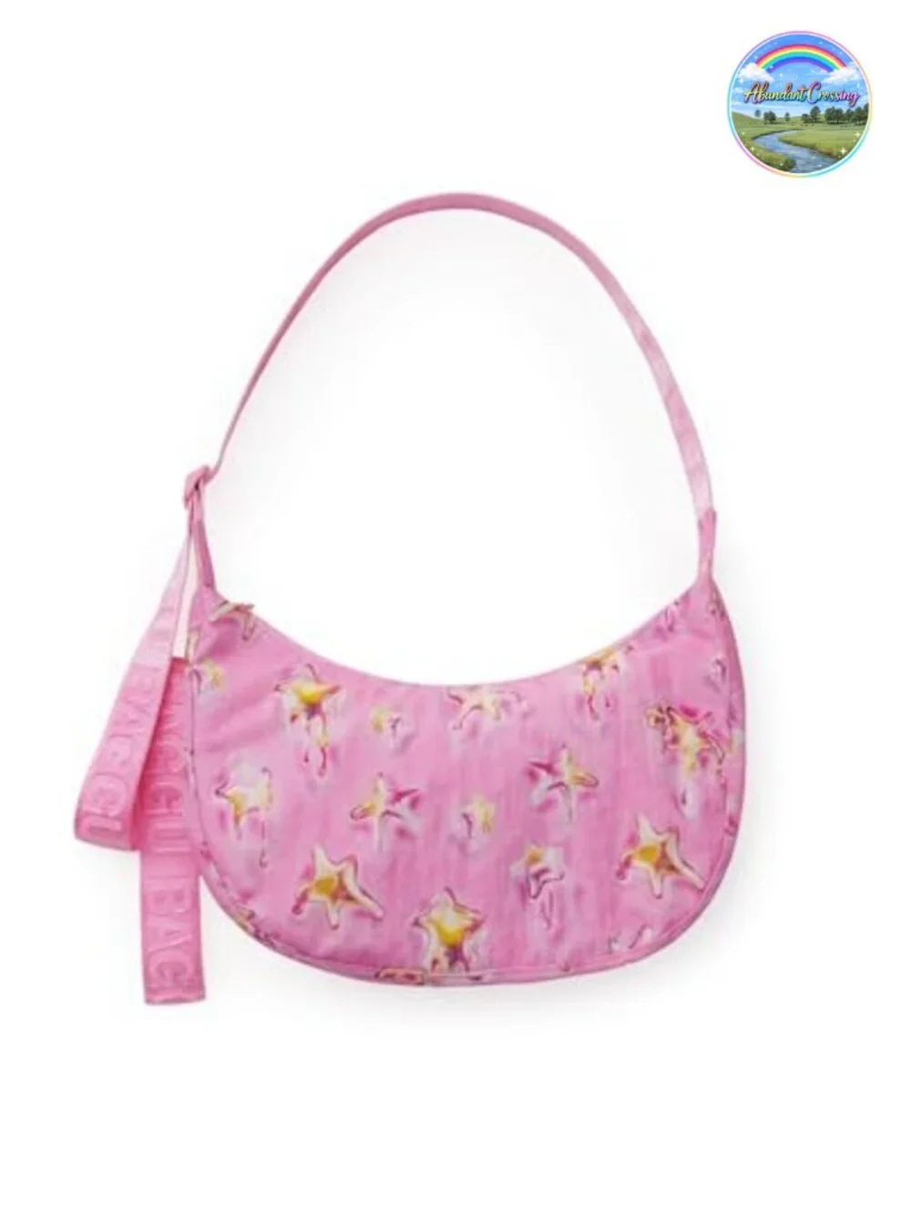 Recycled Nylon Crescent Bag Crossbody Adjustable Strap Machine Washable